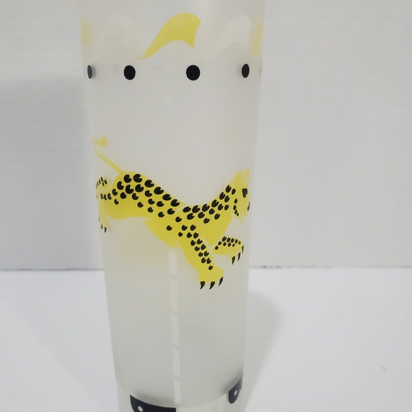 MCM Vintage Libbey Carousel Animal Highball Glasses SET of 6 - Picture 8 of 12